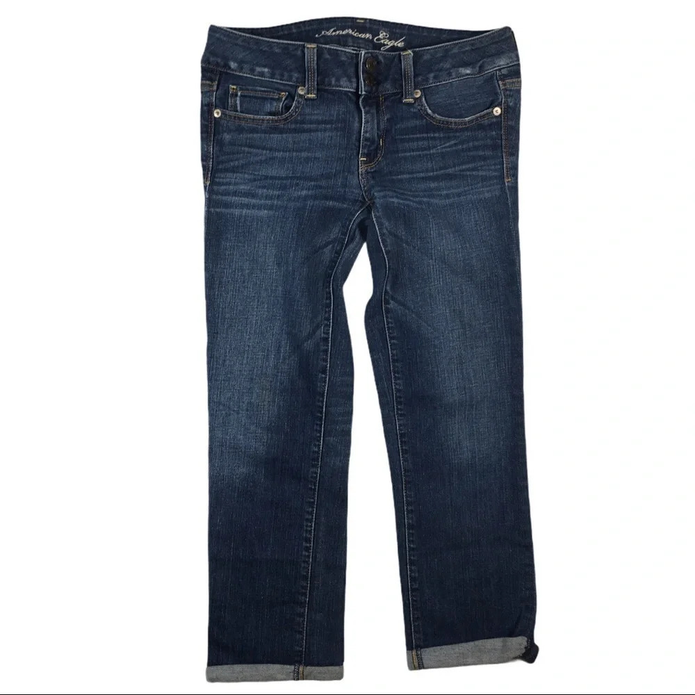 WJ423 Women’s American Eagle Artist Cropped Jeans 2